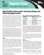 HighVisibility Enforcement Assessing Change and Identifying Opportunities Traffic Tech