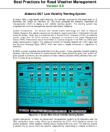 Best Practices for Road Weather Management Version 30 Alabama DOT Low Visibility Warning System