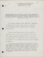 Remarks Prepared for Delivery by Alan S Boyd Secretary of Transportation before the Subcommittee on Transportation of the House Interstate and Foreign Commerce Committee on HR 16024