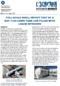 FullScale Shell Impact Test of a DOT113C120W9 Tank Car Filled With Liquid Nitrogen Research Results
