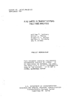 Fire safety in transit systems fault tree analysis