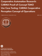 Cooperative Automation Research CARMA ProofofConcept TSMO Use Case Testing CARMA Cooperative Perception Concept of Operations