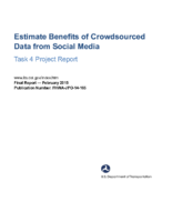 Estimate benefits of crowdsourced data from social media