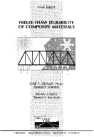 Freezethaw durability of composite materials