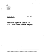 Restraint System Use in 19 US Cities 1989 Annual Report
