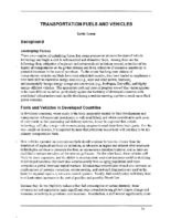 Transportation fuels and vehicles