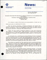 Remarks Prepared for Delivery by Deputy Secretary of Transportation Jim Burnley to the National Association of Minority Contractors