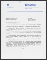 Department of Transportation News Releases JanuaryMarch 1990