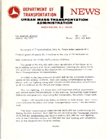 Department of Transportation News Urban Mass Transportation Administration DOT 0271