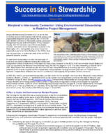 Successes in Stewardship  Marylands Intercounty Connector Using Environmental Stewardship to Redefine Project Management
