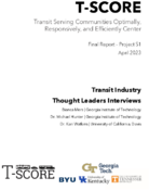 TSCORE Transit Industry Thought Leaders Interviews