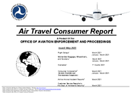 Air Travel Consumer Report May 2021