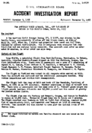 Investigation of Aircraft Accident PAN AMERICAN AIRWAYS OFF THE COAST OF OREGON IN THE PACIFIC OCEAN 19550326