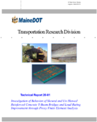 Investigation of Behavior of Skewed and UnSkewed Reinforced Concrete TBeam Bridges and Load Rating Improvement through Proxy Finite Element Analysis