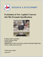Evaluation of New Asphalt Concrete Job Mix Formula Specifications