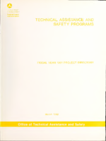 Technical Assistance and Safety Programs  Fiscal Year 1991 Project Directory