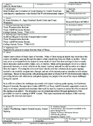 Identification and Evaluation of Guide Signing for Airport Roadways with Specific Application to the DallasFort Worth International Airport