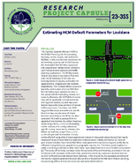 Estimating HCM Default Parameters for Louisiana Research Project Capsule 233SS