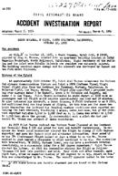 Investigation of Aircraft Accident BEECH BONANZA NORTH HOLLYWOOD CALIFORNIA 19551017