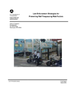 Law Enforcement Strategies for Preventing Rail Trespassing Risk Factors