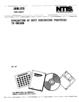 Evaluation of DUII Sentencing Practices in Oregon
