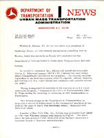 Department of Transportation News Urban Mass Transportation Administration DOT 1671