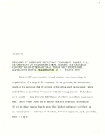Assistant Secretary of Transportation for Policy and International Affairs Charles D Baker Speeches July 1970