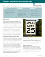 Consistent Speed Limits for Vulnerable Road Users
