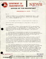 Excerpts of Remarks by US Secretary of Transportation John A Volpe for the While House Conference on Aging