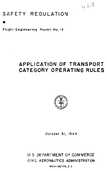 Application of Transport Category Operating Rules