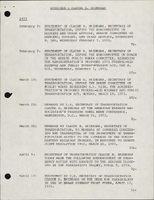 Inventory of Speeches by Claude S Brinegar