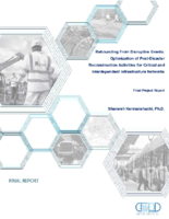 Rebounding From Disruptive Events Optimization of PostDisaster Reconstruction Activities for Critical and Interdependent Infrastructure Networks