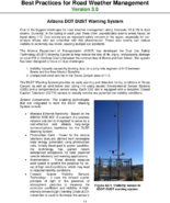 Best Practices for Road Weather Management Version 30 Arizona DOT DUST Warning System