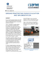 Ground penetrating radar evaluation and implementation