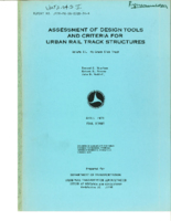 Assessment of Design Tools and Criteria for Urban Rail Track Structures Volume II AtGrade Slab Track