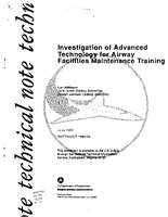 Investigation of Advanced Technology for Airway Facilities Maintenance Training