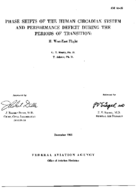Phase shifts of the human circadian system and performance deficit during the periods of transition  II WestEast flight