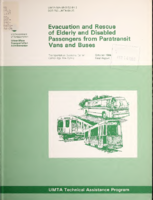 Evacuation and Rescue of Elderly and Disabled Passengers from Paratransit Vans and Buses 1984