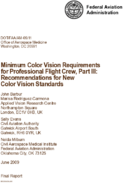 Minimum Color Vision Requirements for Professional Flight Crew Part III Recommendations for New Color Vision Standards