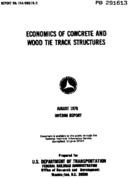 Economics of Concrete and Wood Tie Track Structures