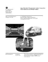 Gage Restraint Measurement System Comparison Tests Railbound and HiRail Vehicles