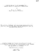 State of the art in the management of through traffic in residential subdivisions