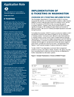 Implementation of ETicketing in Washington Application Note