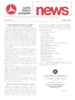 Parts Return Program News October 1976
