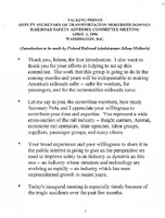 Deputy Secretary of Transportation Mortimer Downey Speeches April 1996