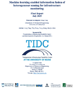 Machine Learning Enabled Information Fusion of Heterogeneous Sensing for Infrastructure