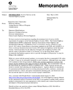 Information Level of Service on the National Highway System