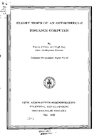 Flight Tests of an offSchedule Distance Computer