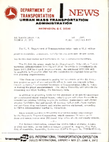 Department of Transportation News Urban Mass Transportation Administration DOT 23971