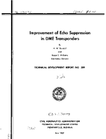Improvement of Echo Suppression In DME Transponders